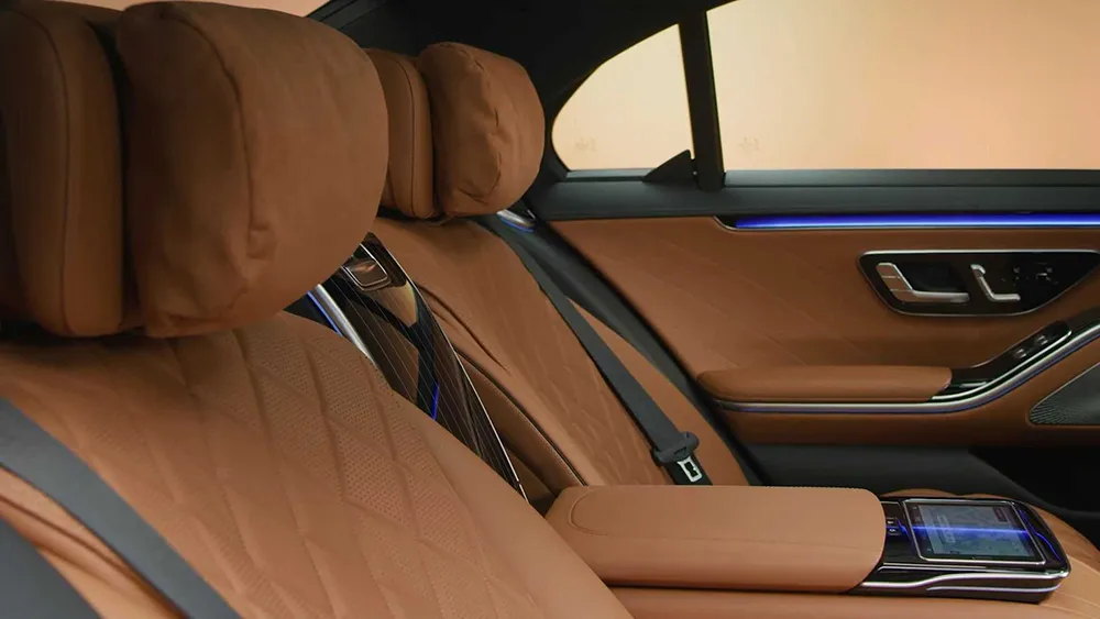 Mercedes Benz S Class rear cabin interior